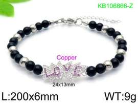 Stainless Steel Stone Bracelet