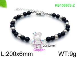 Stainless Steel Stone Bracelet