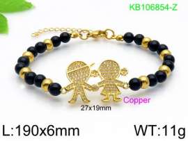 Stainless Steel Stone Bracelet