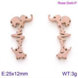 SS Rose Gold-Plating Earring