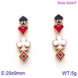 SS Rose Gold-Plating Earring