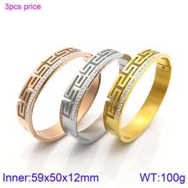 Stainless Steel Stone Bangle