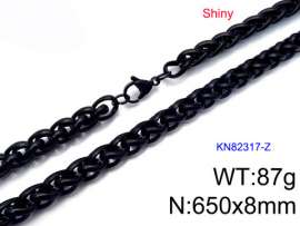 Stainless Steel Black-plating Necklace