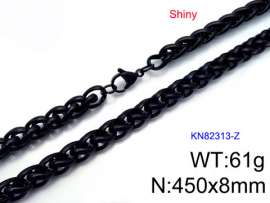 Stainless Steel Black-plating Necklace