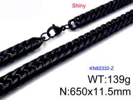 Stainless Steel Black-plating Necklace
