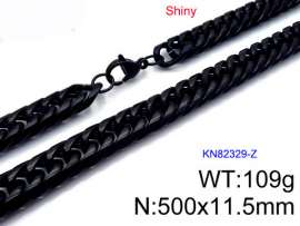 Stainless Steel Black-plating Necklace