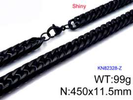 Stainless Steel Black-plating Necklace