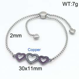 Stainless Steel Stone Bracelet