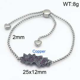 Stainless Steel Stone Bracelet