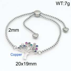 Stainless Steel Stone Bracelet