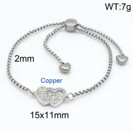 Stainless Steel Stone Bracelet