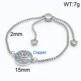 Stainless Steel Stone Bracelet
