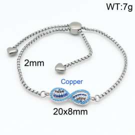 Stainless Steel Stone Bracelet