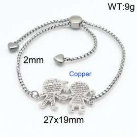 Stainless Steel Stone Bracelet