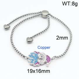 Stainless Steel Stone Bracelet