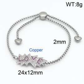 Stainless Steel Stone Bracelet