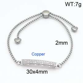 Stainless Steel Stone Bracelet