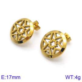 Stainless Steel Stone&Crystal Earring