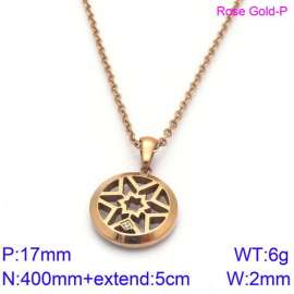 SS Rose Gold-Plating Necklace
