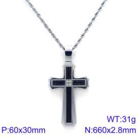 Stainless Steel Black-plating Necklace