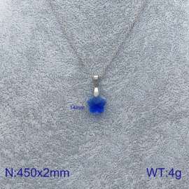 Stainless Steel Stone & Crystal Necklace