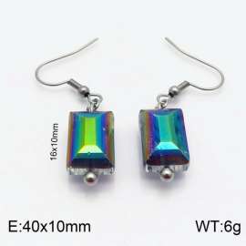 Stainless Steel Stone&Crystal Earring