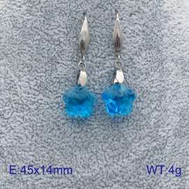 Stainless Steel Stone&Crystal Earring