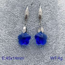 Stainless Steel Stone&Crystal Earring
