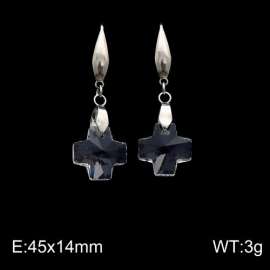 Stainless Steel Stone&Crystal Earring