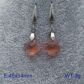 Stainless Steel Stone&Crystal Earring
