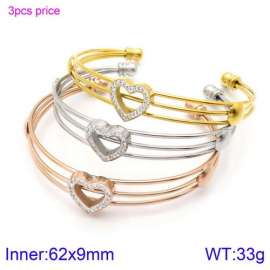 Stainless Steel Stone Bangle