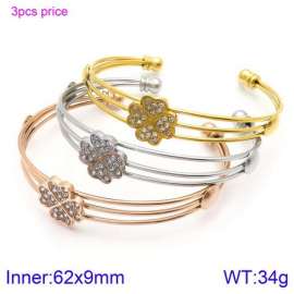 Stainless Steel Stone Bangle