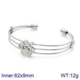 Stainless Steel Stone Bangle