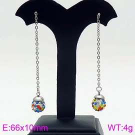 Stainless Steel Stone&Crystal Earring