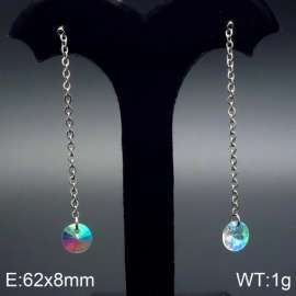 Stainless Steel Stone&Crystal Earring