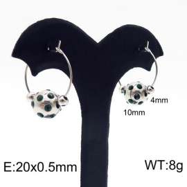 Stainless Steel Stone&Crystal Earring