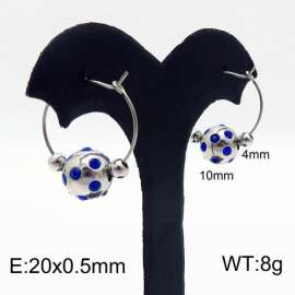 Stainless Steel Stone&Crystal Earring