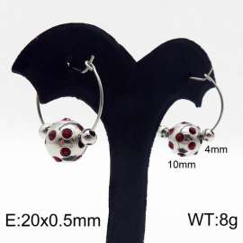 Stainless Steel Stone&Crystal Earring