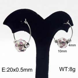 Stainless Steel Stone&Crystal Earring