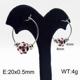 Stainless Steel Stone&Crystal Earring