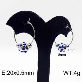 Stainless Steel Stone&Crystal Earring