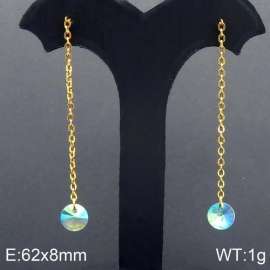 Stainless Steel Stone&Crystal Earring