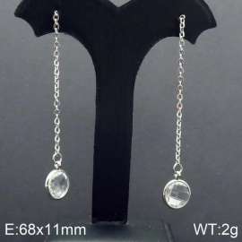 Stainless Steel Stone&Crystal Earring