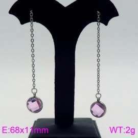 Stainless Steel Stone&Crystal Earring