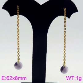 Stainless Steel Stone&Crystal Earring