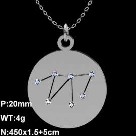 Stainless Steel Stone Necklace