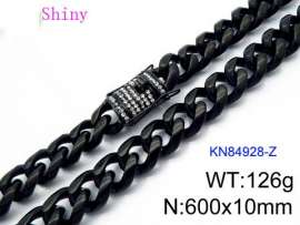 Stainless Steel Black-plating Necklace
