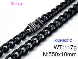 Stainless Steel Black-plating Necklace