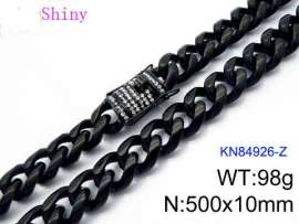 Stainless Steel Black-plating Necklace