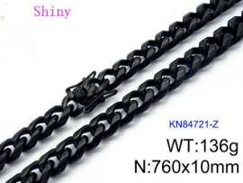 Stainless Steel Black-plating Necklace